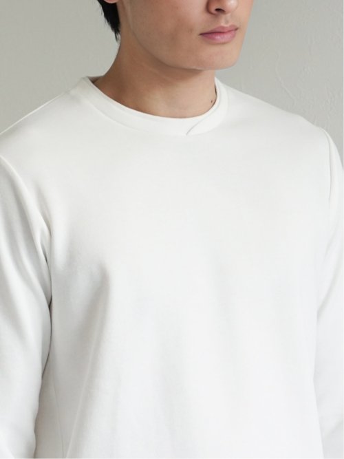 ロゴ切替 クルーネック長袖Tシャツ