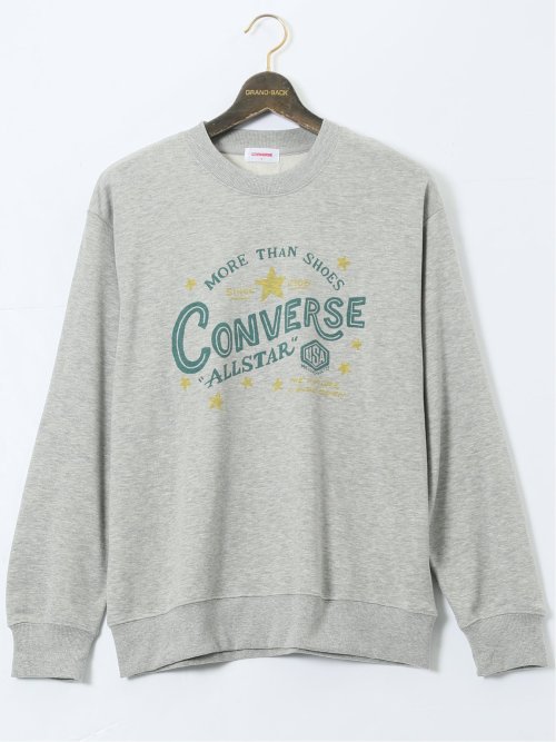 大きいサイズ】コンバース/CONVERSE 裏毛プリント スエットトレーナー