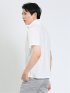 ヘリンボン ハーフZIP半袖Tシャツ
