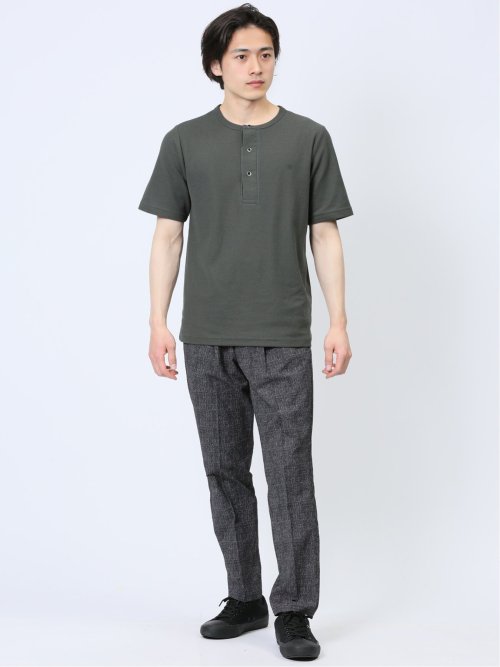 ラッセル ヘンリーネック半袖Tシャツ