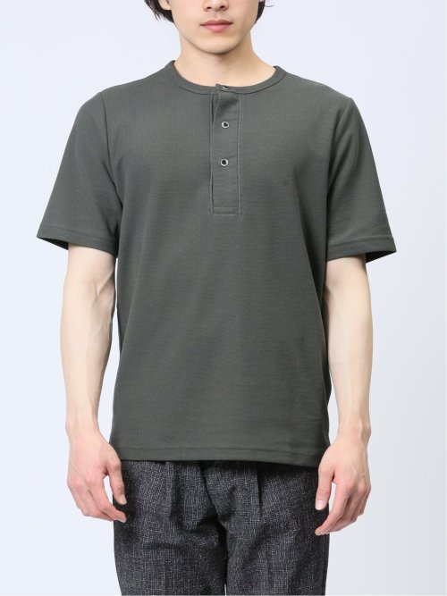 ラッセル ヘンリーネック半袖Tシャツ