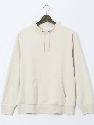 【大きいサイズ】コンバース/CONVERSE ストレッチ ふくれジャガード スピンドルネック長袖プルオーバー