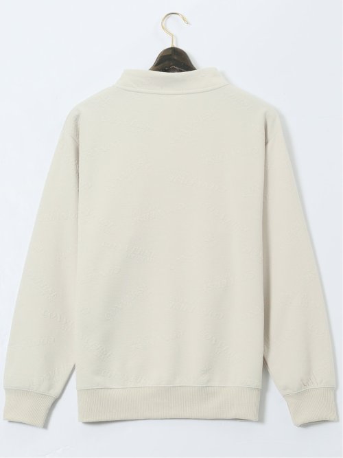 【大きいサイズ】コンバース/CONVERSE ストレッチ ふくれジャガード スピンドルネック長袖プルオーバー