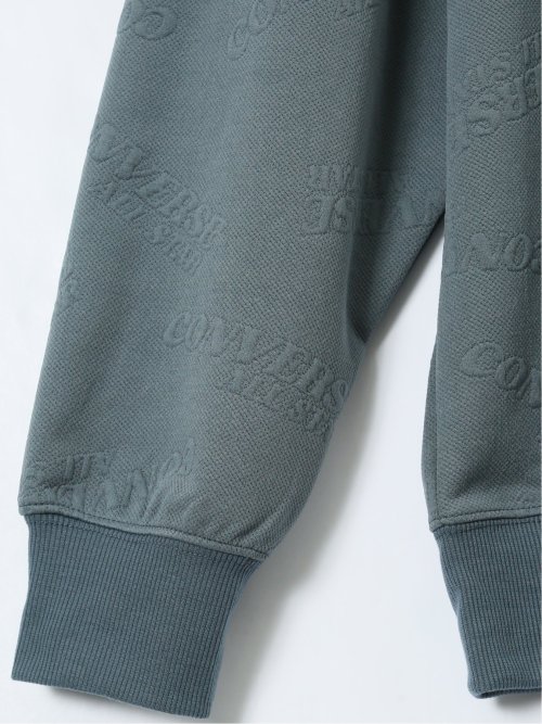 【大きいサイズ】コンバース/CONVERSE ストレッチ ふくれジャガード スピンドルネック長袖プルオーバー