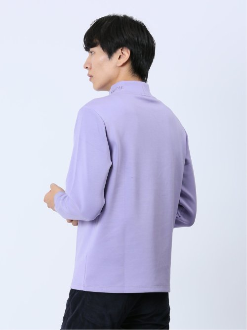 ダンボールニット モックネック長袖Tシャツ