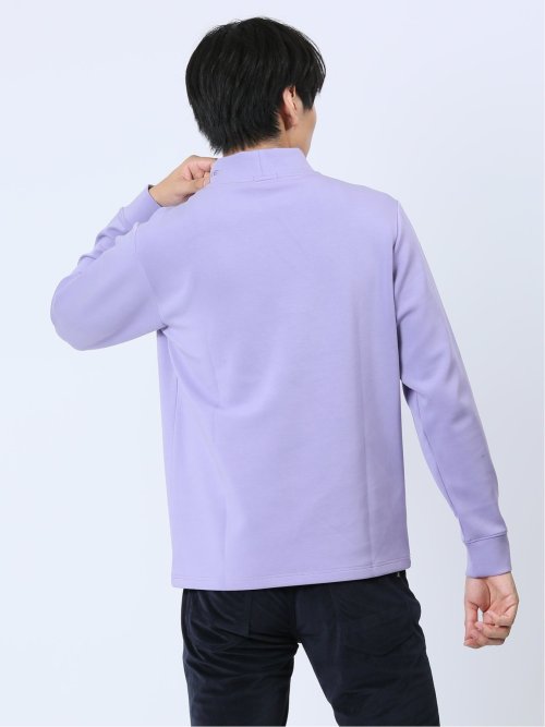 ダンボールニット モックネック長袖Tシャツ