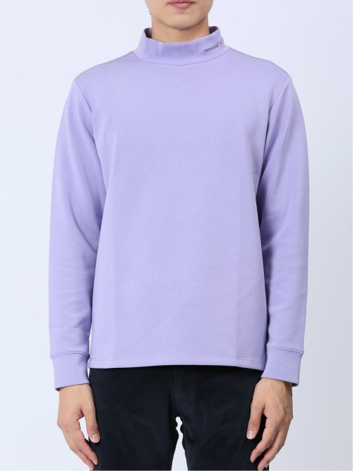 ダンボールニット モックネック長袖Tシャツ