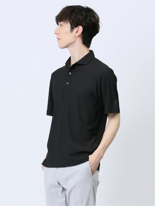 ハニカムメッシュ ワイドカラーポロ