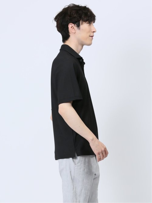 ハニカムメッシュ ワイドカラーポロ