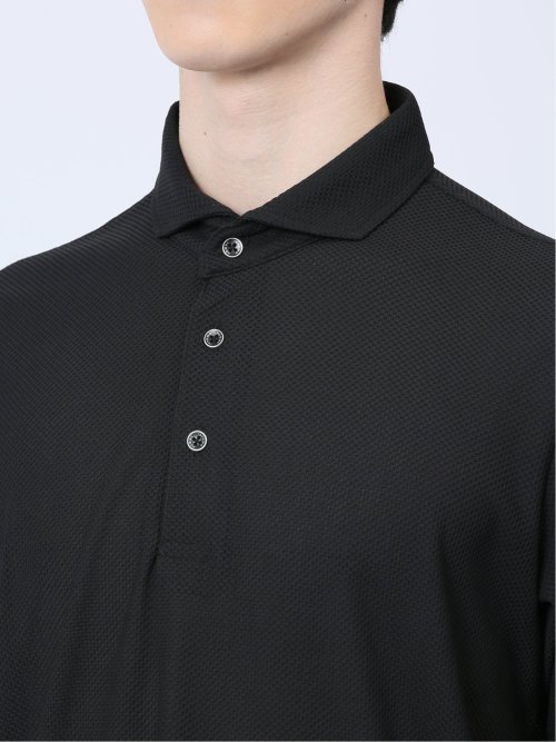 ハニカムメッシュ ワイドカラーポロ