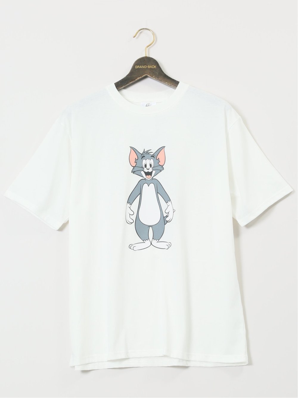 【大きいサイズ】トムとジェリー 両面プリント クルーネック半袖Ｔシャツ