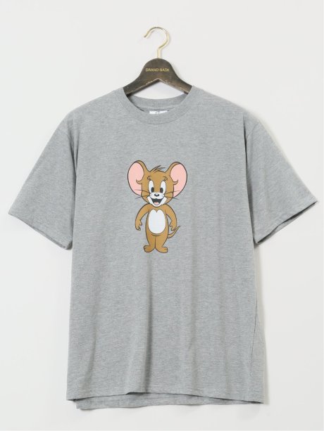 【大きいサイズ】トムとジェリー 両面プリント クルーネック半袖Ｔシャツ