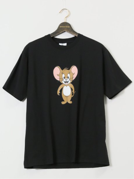 【大きいサイズ】トムとジェリー 両面プリント クルーネック半袖Ｔシャツ