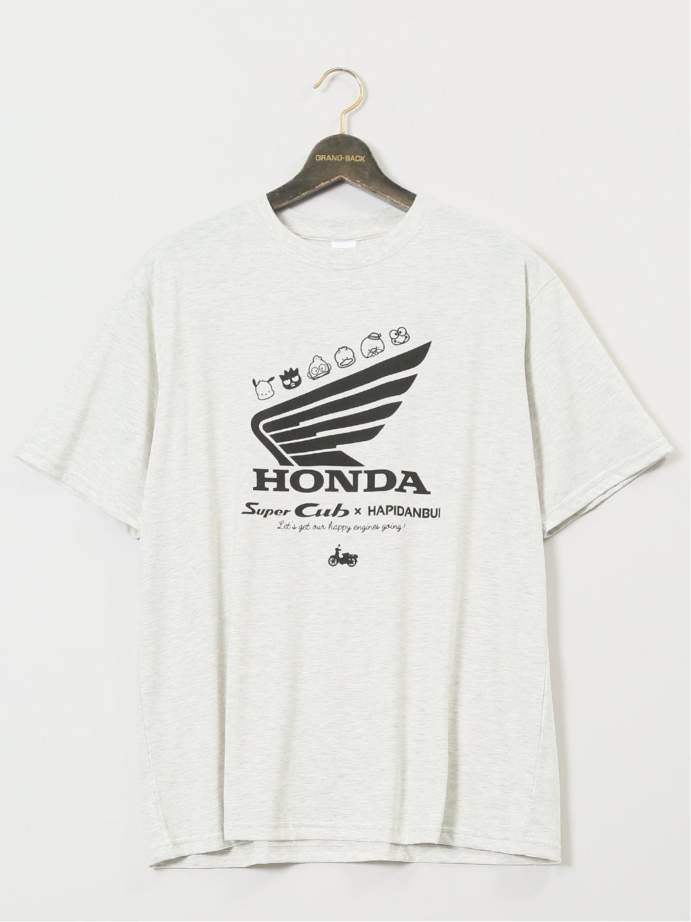 【大きいサイズ】HONDA×サンリオキャラ クルーネック半袖Ｔシャツ