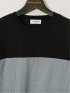 【大きいサイズ】ルイシャブロン/LOUIS CHAVLON パネル切替 クルーネック半袖Tシャツ