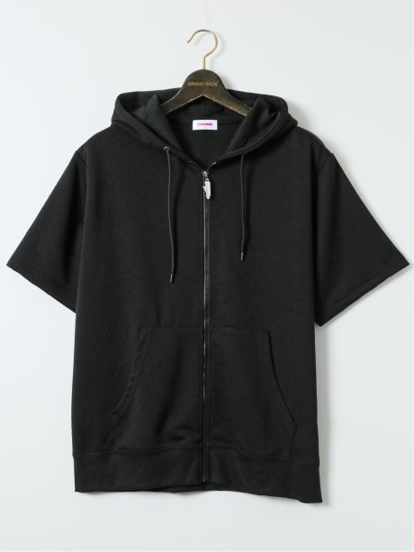 【大きいサイズ】コンバース/CONVERSE ストレッチ ふくれジャガード 半袖パーカー