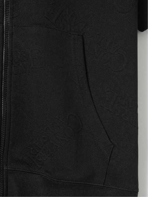 【大きいサイズ】コンバース/CONVERSE ストレッチ ふくれジャガード 半袖パーカー