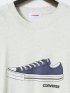 【大きいサイズ】コンバース/CONVERSE 水彩画風 クルーネック半袖Tシャツ