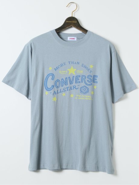 【大きいサイズ】コンバース/CONVERSE 水彩画風 クルーネック半袖Tシャツ