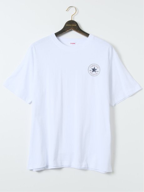 【大きいサイズ】コンバース/CONVERSE 型押しバックプリント クルーネック半袖Ｔシャツ