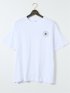 【大きいサイズ】コンバース/CONVERSE 型押しバックプリント クルーネック半袖Ｔシャツ