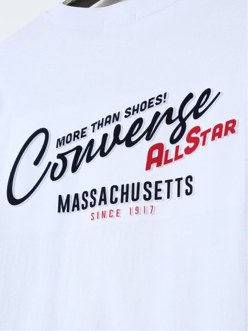 【大きいサイズ】コンバース/CONVERSE 型押しバックプリント クルーネック半袖Ｔシャツ