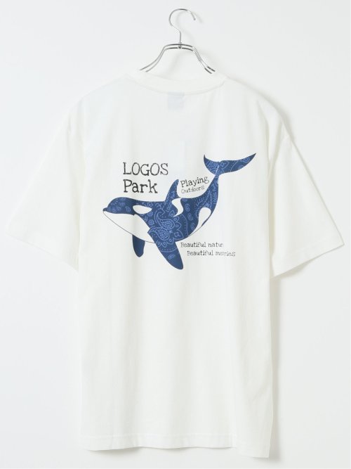 【大きいサイズ】ロゴス パーク/LOGOS Park 吸汗速乾 USAコットン混 クルーネック 半袖 Ｔシャツ