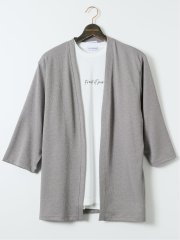 【大きいサイズ】ルイシャブロン/LOUIS CHAVLON 7分袖カーディガン&半袖Ｔシャツ アンサンブル