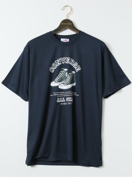 【大きいサイズ】コンバース/CONVERSE ドライメッシュ クルーネック半袖Tシャツ