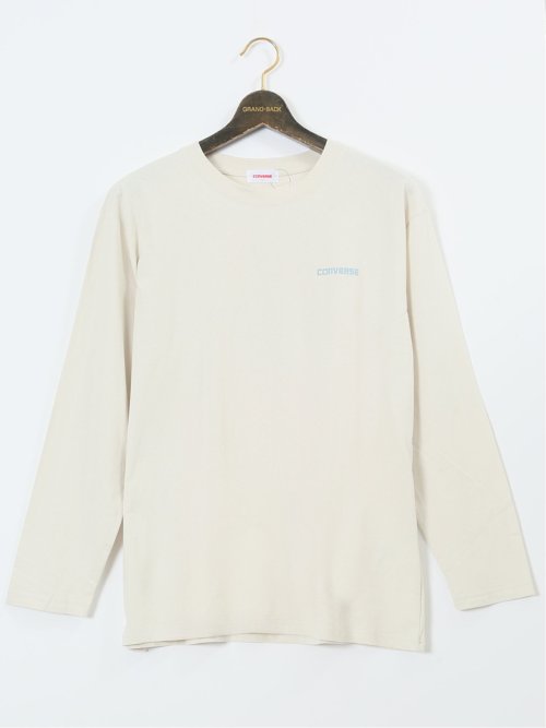 【大きいサイズ】コンバース/CONVERSE ピグメント風プリント クルーネック長袖Ｔシャツ