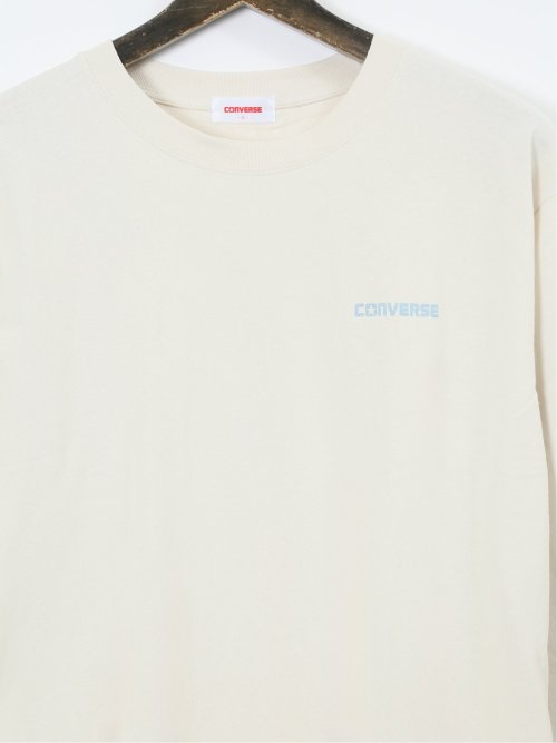 【大きいサイズ】コンバース/CONVERSE ピグメント風プリント クルーネック長袖Ｔシャツ