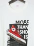 【大きいサイズ】コンバース/CONVERSE シューズプリント クルーネック長袖Ｔシャツ