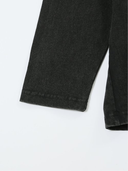 【大きいサイズ】ジュニュイン ディッキーズ/Genuine Dickies パウダーブリーチ加工プリント クルーネック長袖Ｔシャツ