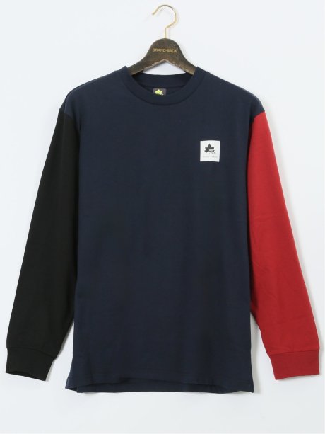 【大きいサイズ】ロゴス パーク/LOGOS Park 綿混天竺 クルーネック長袖Ｔシャツ