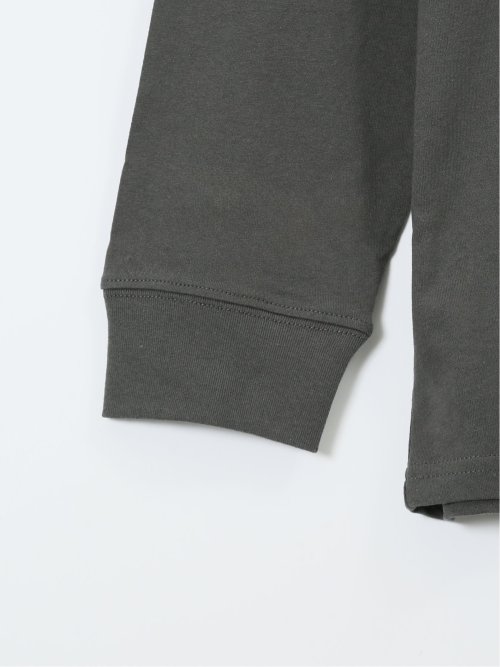 【大きいサイズ】ルイシャブロン/LOUIS CHAVLON 綿天竺 ボックスプリント クルーネック長袖Tシャツ