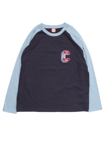 【大きいサイズ】コンバース/CONVERSE ラグラン配色 クルーネック長袖Ｔシャツ