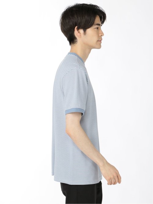 ライル&スコット/LYLE&SCOTT ボーダー クルーネック半袖Tシャツ