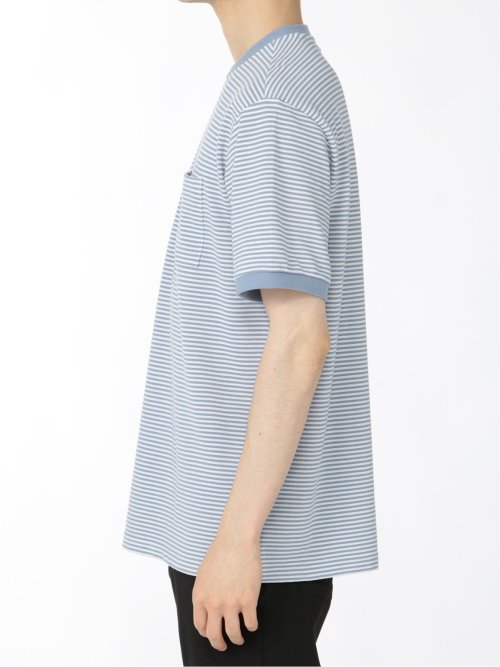 ライル&スコット/LYLE&SCOTT ボーダー クルーネック半袖Tシャツ