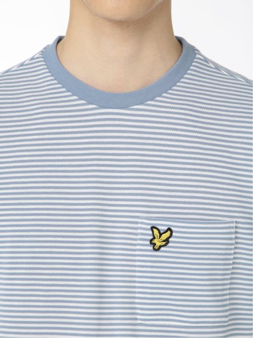 ライル&スコット/LYLE&SCOTT ボーダー クルーネック半袖Tシャツ