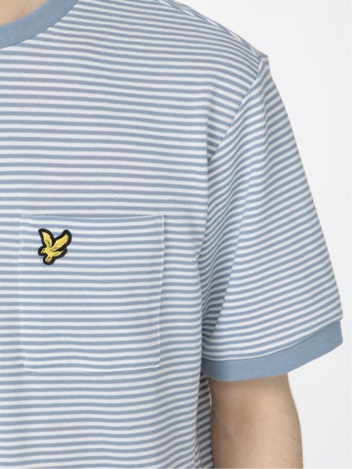 ライル&スコット/LYLE&SCOTT ボーダー クルーネック半袖Tシャツ