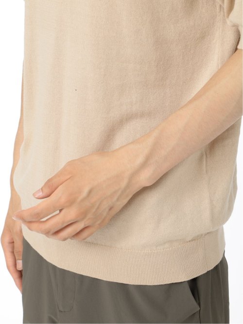 ライル&スコット/LYLE&SCOTT 綿天竺ニット クルーネック半袖Tシャツ