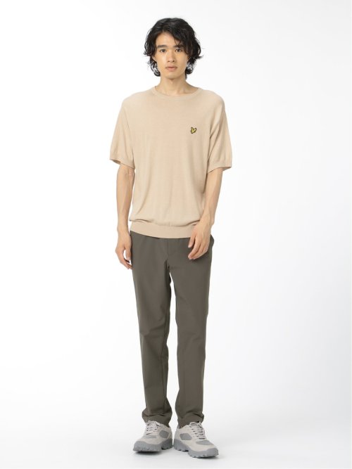 ライル&スコット/LYLE&SCOTT 綿天竺ニット クルーネック半袖Tシャツ