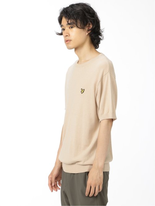 ライル&スコット/LYLE&SCOTT 綿天竺ニット クルーネック半袖Tシャツ
