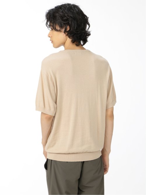 ライル&スコット/LYLE&SCOTT 綿天竺ニット クルーネック半袖Tシャツ