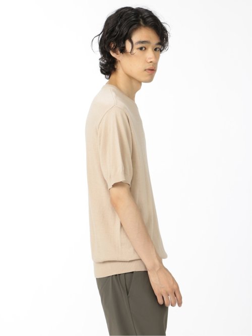 ライル&スコット/LYLE&SCOTT 綿天竺ニット クルーネック半袖Tシャツ