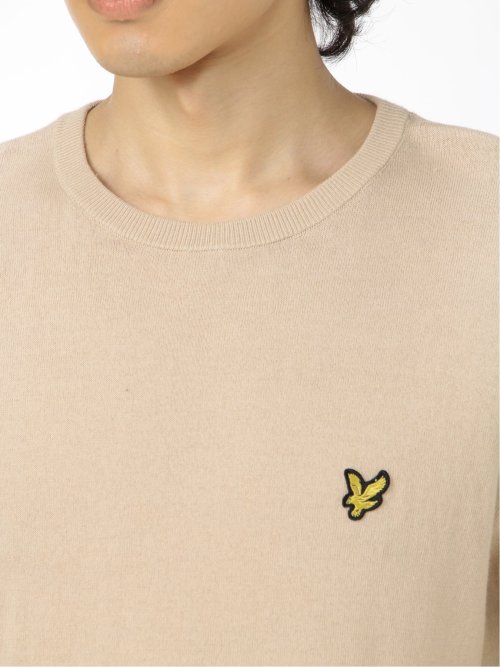 ライル&スコット/LYLE&SCOTT 綿天竺ニット クルーネック半袖Tシャツ