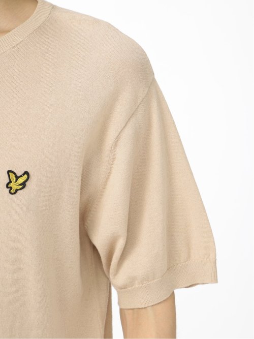 ライル&スコット/LYLE&SCOTT 綿天竺ニット クルーネック半袖Tシャツ