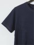 【大きいサイズ】シナコバ/SINA COVA 綿ワッペン使い クルーネック半袖Tシャツ