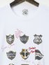 【大きいサイズ】シナコバ/SINA COVA 綿天竺 ワッペン柄 クルー 半袖 Tシャツ