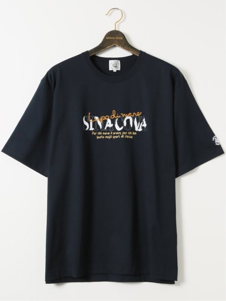 【大きいサイズ】シナコバ/SINA COVA 綿 シルケット クルーネック 半袖 Tシャツ